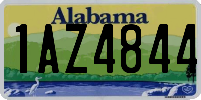 AL license plate 1AZ4844