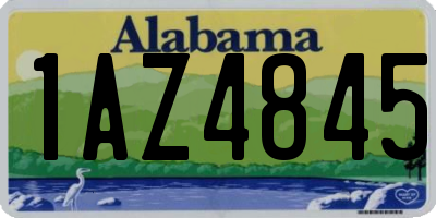 AL license plate 1AZ4845