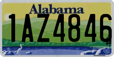 AL license plate 1AZ4846