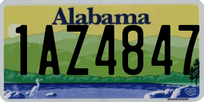 AL license plate 1AZ4847