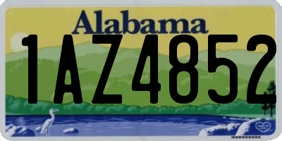 AL license plate 1AZ4852