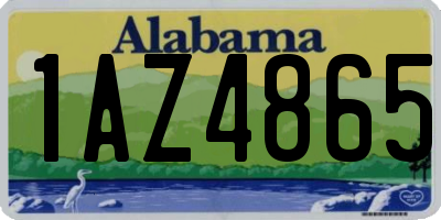 AL license plate 1AZ4865