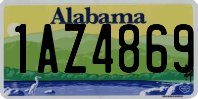 AL license plate 1AZ4869