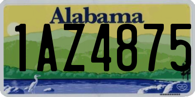 AL license plate 1AZ4875