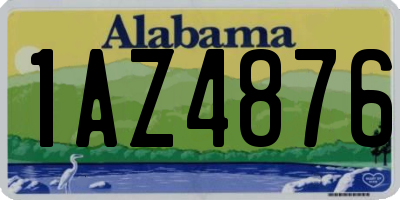 AL license plate 1AZ4876