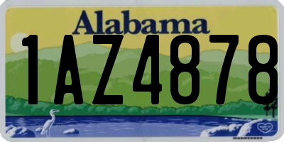 AL license plate 1AZ4878