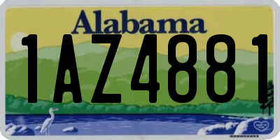 AL license plate 1AZ4881