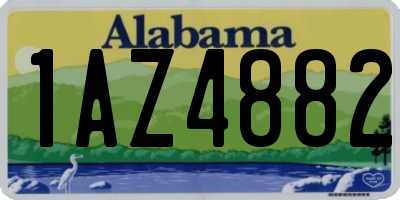 AL license plate 1AZ4882