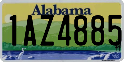 AL license plate 1AZ4885