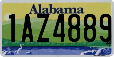 AL license plate 1AZ4889