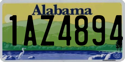 AL license plate 1AZ4894