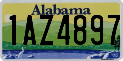 AL license plate 1AZ4897
