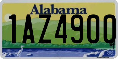 AL license plate 1AZ4900