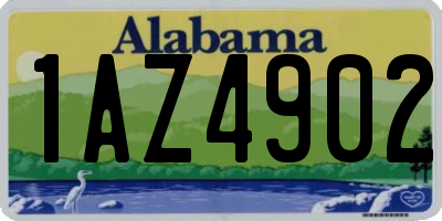 AL license plate 1AZ4902