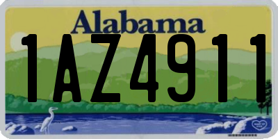 AL license plate 1AZ4911