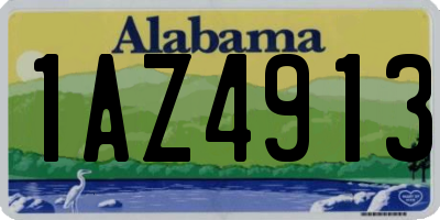 AL license plate 1AZ4913