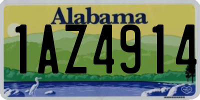 AL license plate 1AZ4914