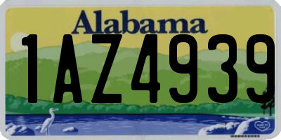 AL license plate 1AZ4939