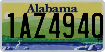 AL license plate 1AZ4940