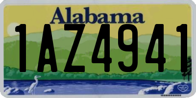 AL license plate 1AZ4941