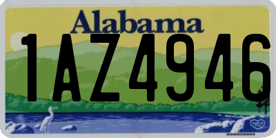 AL license plate 1AZ4946