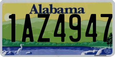 AL license plate 1AZ4947