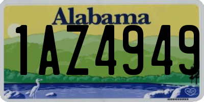 AL license plate 1AZ4949