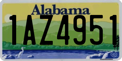 AL license plate 1AZ4951