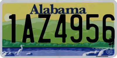 AL license plate 1AZ4956