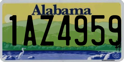 AL license plate 1AZ4959