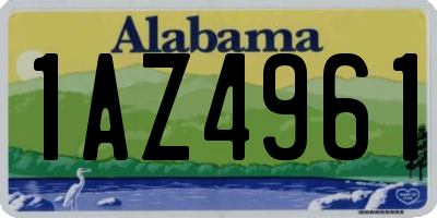 AL license plate 1AZ4961