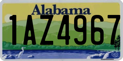 AL license plate 1AZ4967