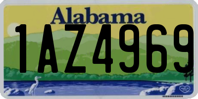 AL license plate 1AZ4969