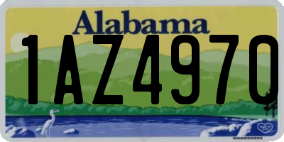 AL license plate 1AZ4970