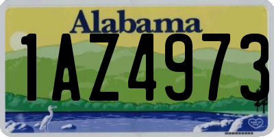 AL license plate 1AZ4973