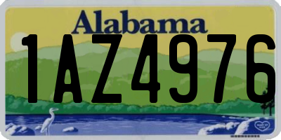 AL license plate 1AZ4976