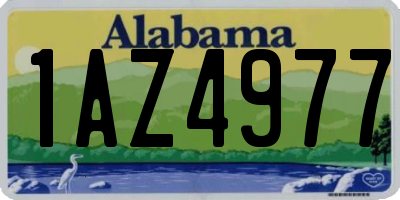 AL license plate 1AZ4977