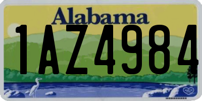 AL license plate 1AZ4984