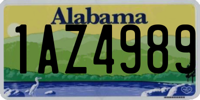 AL license plate 1AZ4989
