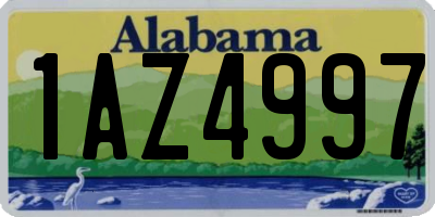 AL license plate 1AZ4997