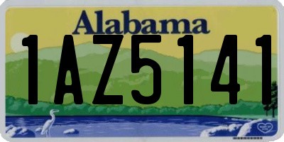 AL license plate 1AZ5141