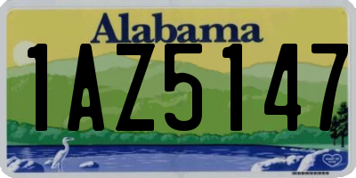 AL license plate 1AZ5147