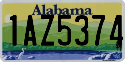 AL license plate 1AZ5374