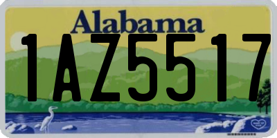 AL license plate 1AZ5517
