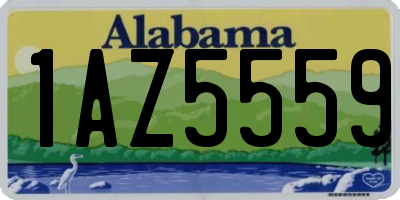 AL license plate 1AZ5559