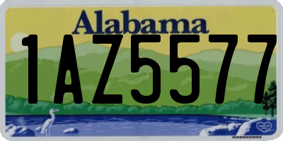 AL license plate 1AZ5577