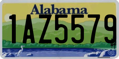 AL license plate 1AZ5579