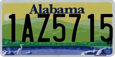 AL license plate 1AZ5715