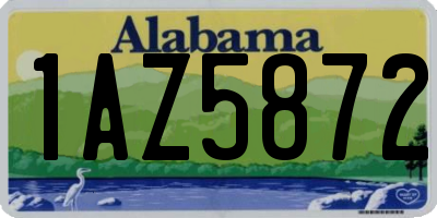 AL license plate 1AZ5872