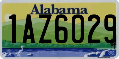 AL license plate 1AZ6029